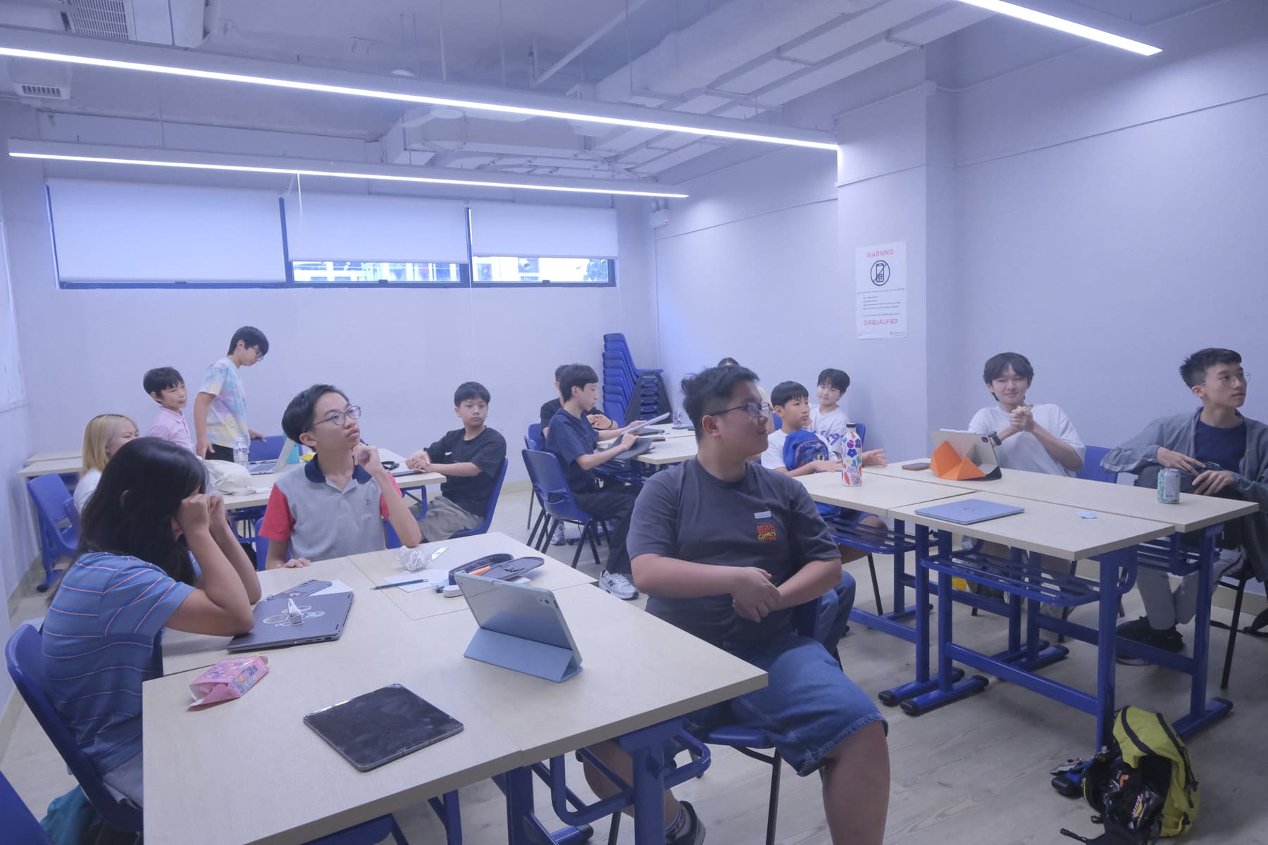 Class following an opening briefing